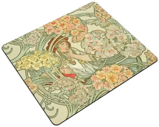 Podkładka Langage des fleurs (Język kwiatów) Alfons Mucha 24x19cm - Podkładki pod mysz - miniaturka - grafika 1