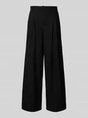 Spodnie damskie - Spodnie szerokie o fakturze wafla model ‘CRISTINA’ - miniaturka - grafika 1