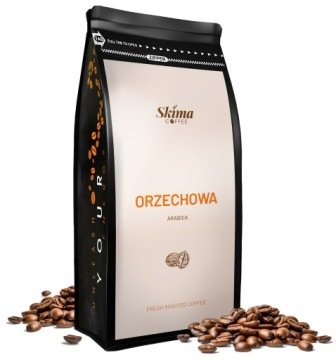 Kawa ziarnista 1kg Orzechowa Smakowa 100% Arabica Świeżo Palona