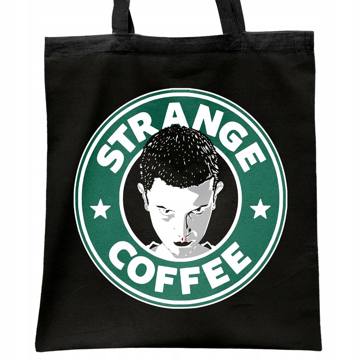Torba bawełniana czarna Stranger Things Eleven Hawkins Dla Fanów Serialu
