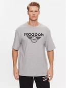 Koszulki męskie - Reebok T-Shirt Basketball IL4423 Szary Regular Fit - miniaturka - grafika 1