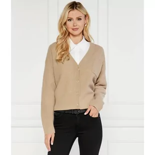 Tommy Hilfiger Wełniany kardigan | Regular Fit - Swetry damskie - miniaturka - grafika 1