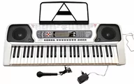 Instrumenty muzyczne dla dzieci - Import LEANToys Organy Keyboard + Mikrofon Zasilacz MQ-810 MP3 - miniaturka - grafika 1