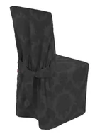 Pokrowce na meble - Dekoria Sukienka na krzesło czarny 45x94 cm Damasco 580-613-32 - miniaturka - grafika 1