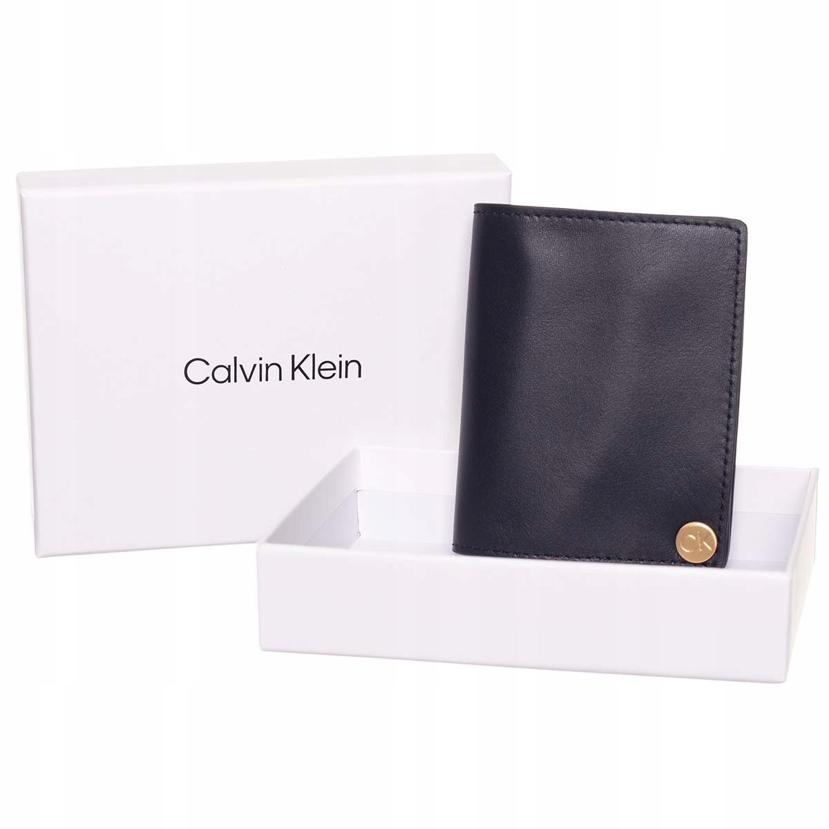 Calvin klein portfel męski ck icon covered black