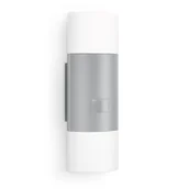 Lampy ścienne - Steinel Owietlenie z czujnikiem typu uplight/downlight srebrne L 910 LED 576219 - miniaturka - grafika 1
