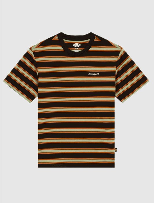 t-shirt uomo dickies york stripe dk0a87qvblk1 black