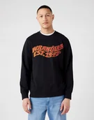 Bluzy męskie - WRANGLER GRAPHIC CREW BLACK W6E9IL100 M - miniaturka - grafika 1