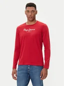 Koszulki męskie - Pepe Jeans Longsleeve Eggo Long N PM5010135 Czerwony Regular Fit - miniaturka - grafika 1