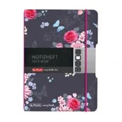 Notesy i bloczki - HERLITZ Sp. z o.o. Notatnik z wymiennymi wkładami, A6, Flowers - miniaturka - grafika 1