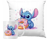 Gadżety dla niej i dla niego - ZESTAW PODUSZKA + KUBEK Stich Stitch Sticz Dziecięca #1 + IMIĘ - miniaturka - grafika 1
