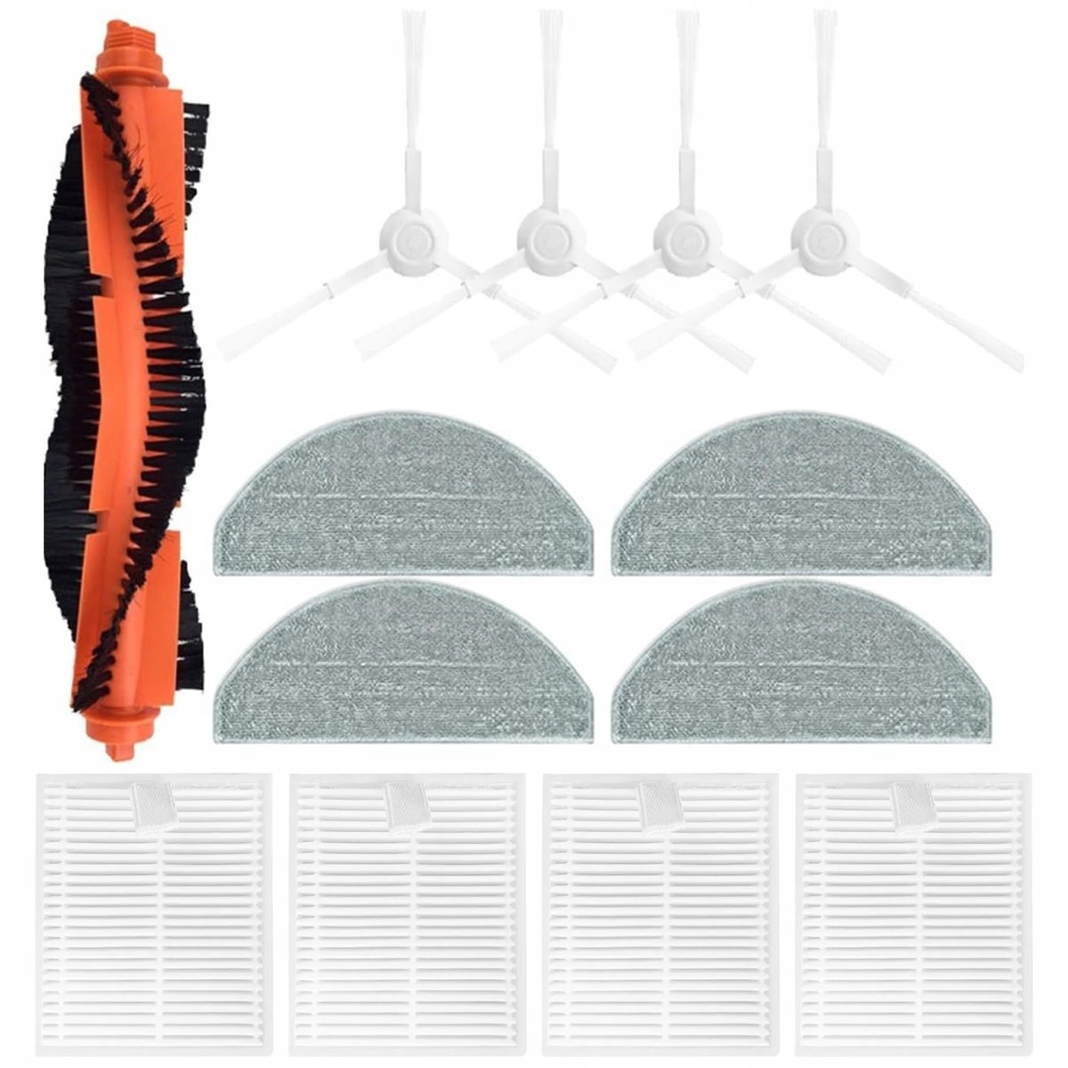 Duży Zestaw Akcesoriów Szczotki Filtr Mopy Do Xiaomi Robot Vacuum E10 E12