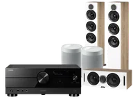 Kino domowe - Yamaha RX-A2A (czarny) + Debut Reference F5 (biały) + Debut Reference C5 (biały) + MusicCast 20 (biały) - miniaturka - grafika 1