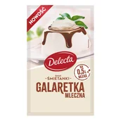 Galaretki - Delecta Galaretka mleczna smak śmietanki 60 g - miniaturka - grafika 1