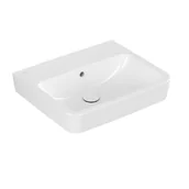 Umywalki - Villeroy & Boch O.novo Umywalka wisząca 55x46 cm bez otworu na baterię z przelewem weiss alpin 4A41ML01 - miniaturka - grafika 1