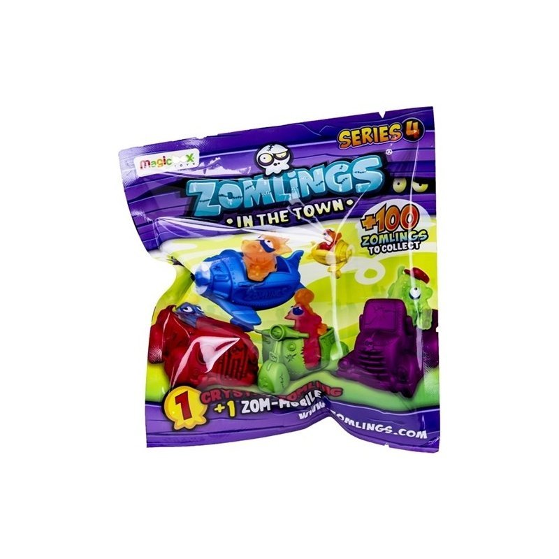 Zomlings 4 W Mieście Figurka + Pojazd Saszetka Niespodzianka Magicbox