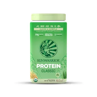 Sunwarrior Protein Classic BIO - Naturalny - 750g - Produkty specjalne dla sportowców - miniaturka - grafika 1