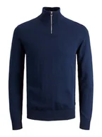 Swetry męskie - Jack & Jones Sweter "Emil" w kolorze granatowym - miniaturka - grafika 1