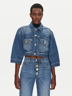 ViCOLO Kurtka jeansowa DD5216 Granatowy Regular Fit - Kurtki damskie - miniaturka - grafika 1