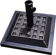 Parasole ogrodowe - Stojak na parasol przeciwsłoneczny, 10 kg, stojak na parasole 38-48 mm, podstawa parasola przeciwsłonecznego, kolor brązowy, na plażę, basen, brąz - miniaturka - grafika 1