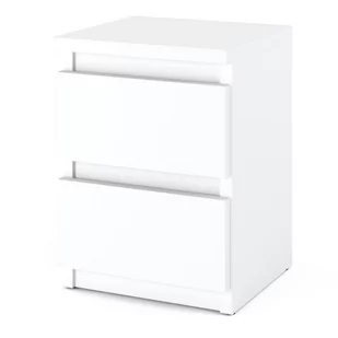 SZAFKA NOCNA BIAŁA MAT DO SYPIALNI NOWOCZESNY NAKASTLIK 30CM STOLIK - Szafki nocne - miniaturka - grafika 1