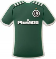 Magnesy - Legia Warszawa gumowy magnes na lodówkę KOSZULKA WYJAZDOWA - miniaturka - grafika 1