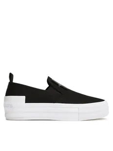 Calvin Klein Jeans Tenisówki Bold Vulc Flat Slipon YW0YW01040 Czarny - Trampki damskie - miniaturka - grafika 1