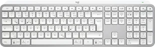 Logitech MX Keys S klawiatura Uniwersalne RF Wireless + Bluetooth QWERTZ Niemiecki Aluminium, Biały - Klawiatury - miniaturka - grafika 1