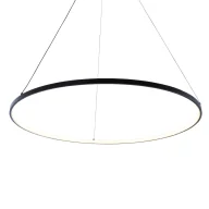 Lampy sufitowe - Duża lampa wisząca LED, koło ⌀80cm 2023201-BK80 z serii BRENO - miniaturka - grafika 1