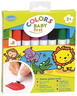 Aladine Markery dla maluchów, 8 kolorów - Zabawki kreatywne - miniaturka - grafika 1