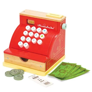 Kasa sklepowa dla dzieci drewniana retro Le Toy Van - Zabawy w naśladowanie dorosłych - miniaturka - grafika 1