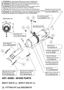 Zestaw nitów część zamienna zestaw taśma nitowa LeoVince wraz z nitami układ wydechowy S0457 / S0237 / S0430 / S10410 - Części motocyklowe - miniaturka - grafika 1