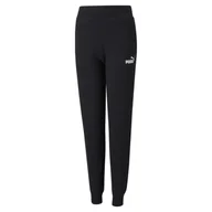 Odzież sportowa dziecięca - Młodzieżowe spodnie dresowe Essentials PUMA Black - miniaturka - grafika 1