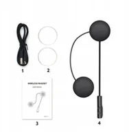 Akcesoria motocyklowe - SŁUCHAWKI BLUETOOTH KASK MOTOCYKL DO KASKU MUZYKA ZESTAW SŁUCHAWKOWY - miniaturka - grafika 1