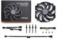 Wentylatory komputerowe - Wentylator Noctua NF-A14x25r PWM chromax.black wentylator obudowy 140 mm NF-A14x25r G2 PWM CH.BK - miniaturka - grafika 1