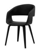 Krzesła - Actona Krzesło Nova 60 czarne eko skóra - miniaturka - grafika 1