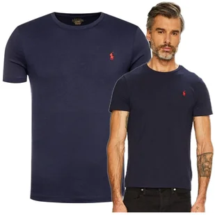 tshirt polo ralph lauren koszulka meska basic granatowa tshirt polo ralph lauren koszulka meska basic granatowa r.XL - Koszulki męskie - miniaturka - grafika 1