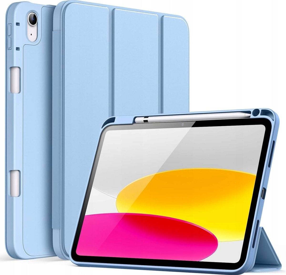 JETech Etui dla iPad (A16) 11./10.Generacja (2025/2022) Cala z Pencil Uchwyt, Szczupły Pokrowiec na Tablet Case z Miękki Tył z TPU Automatycznego Bu..