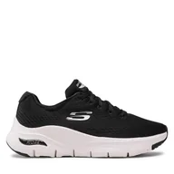 Sneakersy damskie - Sneakersy Skechers Arch Fit 149057/BKW Czarny - miniaturka - grafika 1
