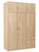 Szafy - Skandynawska Szafa Z Nadstawką Dąb Sonoma W1-L05 - miniaturka - grafika 1