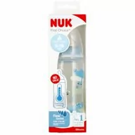 Butelki dla niemowląt - Nuk Butelka z wskaźnikiem temp. 6-18m First Choice 10741103 300 ml - miniaturka - grafika 1
