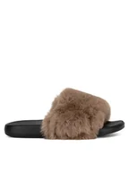 Klapki i japonki damskie - DeeZee Klapki WFA2783-1 Beżowy - miniaturka - grafika 1