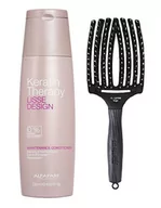 Zestawy kosmetyków damskich - Alfaparf Keratin Therapy Maintenance and Finger Brush, Zestaw do wygładzenia i rozczesywania włosów: odżywka 250ml + szczotka rozmiar L - miniaturka - grafika 1