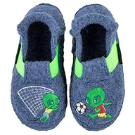 Kapcie damskie - Nanga Chłopięce kapcie Alien, niebieski, 35 - miniaturka - grafika 1
