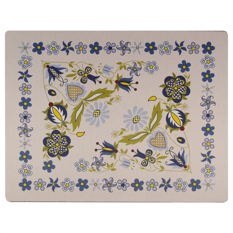 Podkładka pod mysz folk kaszubski 48 x 38 cm beżowa
