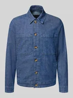 Kurtki męskie - Kurtka jeansowa o kroju regular fit z mieszanki bawełny - miniaturka - grafika 1
