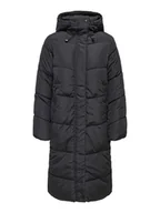 Kurtki damskie - ONLY Płaszcz pikowany w kolorze czarnym - miniaturka - grafika 1