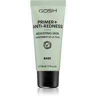Bazy pod makijaż - GOSH - PRIMER+ ANTI-REDNESS BASE - Zielona baza pod makijaż na zaczerwienienia - 30 ml - miniaturka - grafika 1