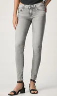Spodnie damskie - Pepe Jeans Spodnie Jeansowe Damskie Szare Długie 31/28 T4A - miniaturka - grafika 1