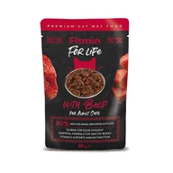 Mokra karma dla kotów - Fitmin Cat For Life Adult Beef 14x85g - miniaturka - grafika 1